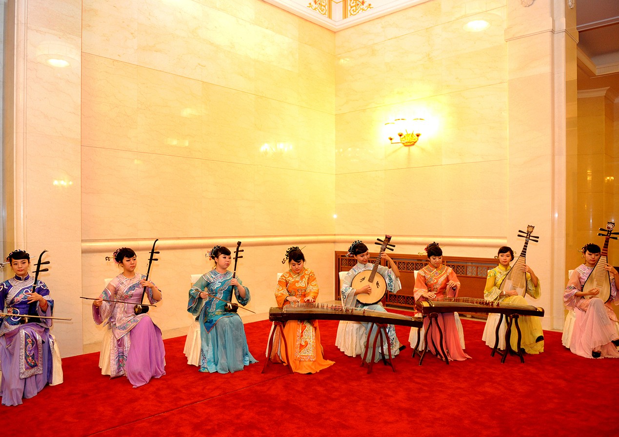 Reception in the Great Hall of the People in Beijing